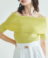 画像をギャラリービューアに読み込む, オフショルリブニット/TT418317