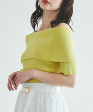 画像をギャラリービューアに読み込む, オフショルリブニット/TT418317