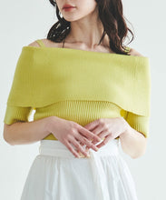 画像をギャラリービューアに読み込む, オフショルリブニット/TT418317