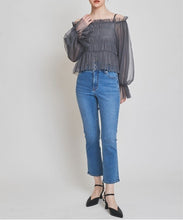 画像をギャラリービューアに読み込む, オフショル2wayチュールブラウス/TT418119