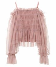 画像をギャラリービューアに読み込む, オフショル2wayチュールブラウス/TT418119