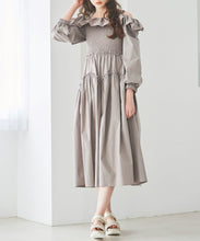 画像をギャラリービューアに読み込む, オフショルダーワンピース/TT417430