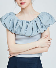 画像をギャラリービューアに読み込む, バルーンカラー2WAYオフショルニット/TT418326