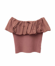 画像をギャラリービューアに読み込む, バルーンカラー2WAYオフショルニット/TT418326