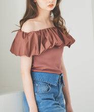 画像をギャラリービューアに読み込む, バルーンカラー2WAYオフショルニット/TT418326