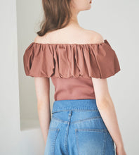 画像をギャラリービューアに読み込む, バルーンカラー2WAYオフショルニット/TT418326