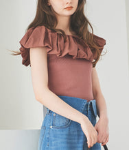 画像をギャラリービューアに読み込む, バルーンカラー2WAYオフショルニット/TT418326