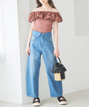 画像をギャラリービューアに読み込む, バルーンカラー2WAYオフショルニット/TT418326