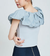 画像をギャラリービューアに読み込む, バルーンカラー2WAYオフショルニット/TT418326