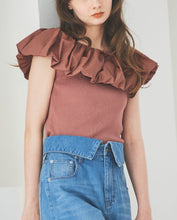 画像をギャラリービューアに読み込む, バルーンカラー2WAYオフショルニット/TT418326