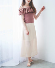 画像をギャラリービューアに読み込む, バルーンカラー2WAYオフショルニット/TT418326