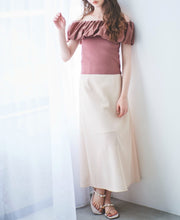 画像をギャラリービューアに読み込む, バルーンカラー2WAYオフショルニット/TT418326