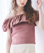 画像をギャラリービューアに読み込む, バルーンカラー2WAYオフショルニット/TT418326