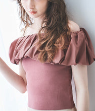 画像をギャラリービューアに読み込む, バルーンカラー2WAYオフショルニット/TT418326