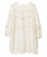 画像をギャラリービューアに読み込む, 【MADEININDIA】ピンタックレースブラウス/TT418118