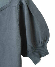 画像をギャラリービューアに読み込む, パフスリーブビスチェライクニット/TT438342