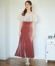 画像をギャラリービューアに読み込む, チュールボレロセットベロアワンピース/TT437430
