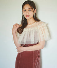 画像をギャラリービューアに読み込む, チュールボレロセットベロアワンピース/TT437430