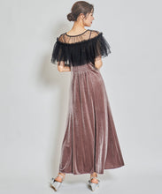 画像をギャラリービューアに読み込む, チュールボレロセットベロアワンピース/TT437430