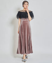画像をギャラリービューアに読み込む, チュールボレロセットベロアワンピース/TT437430