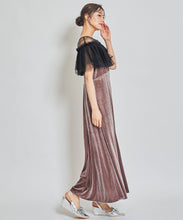 画像をギャラリービューアに読み込む, チュールボレロセットベロアワンピース/TT437430