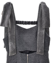 画像をギャラリービューアに読み込む, ベルベットリボン付きツイードサロペット/TT437401