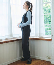 画像をギャラリービューアに読み込む, ベルベットリボン付きツイードサロペット/TT437401