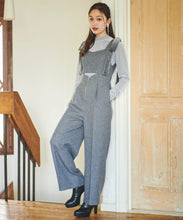 画像をギャラリービューアに読み込む, ベルベットリボン付きツイードサロペット/TT437401