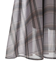 画像をギャラリービューアに読み込む, オフショル風シアーチェックワンピース/TT437426