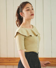 画像をギャラリービューアに読み込む, オフショルフリルリブニット/TT438331