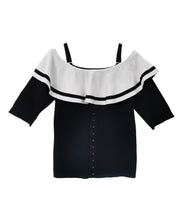 画像をギャラリービューアに読み込む, オフショルフリルリブニット/TT438331