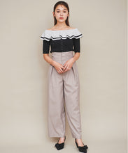 画像をギャラリービューアに読み込む, オフショルフリルリブニット/TT438331