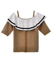 画像をギャラリービューアに読み込む, オフショルフリルリブニット/TT438331