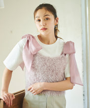 画像をギャラリービューアに読み込む, オーガンリボン付きラメシャギービスチェ/TT438337