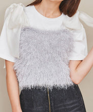 画像をギャラリービューアに読み込む, オーガンリボン付きラメシャギービスチェ/TT438337