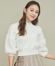 画像をギャラリービューアに読み込む, 袖ファー付きニット/TT438301