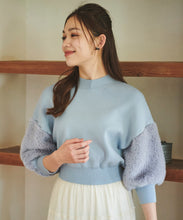 画像をギャラリービューアに読み込む, 袖ファー付きニット/TT438301