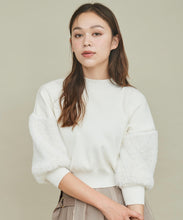 画像をギャラリービューアに読み込む, 袖ファー付きニット/TT438301