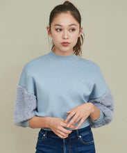 画像をギャラリービューアに読み込む, 袖ファー付きニット/TT438301