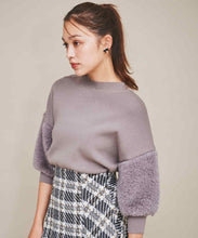 画像をギャラリービューアに読み込む, 袖ファー付きニット/TT438301