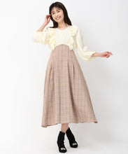 画像をギャラリービューアに読み込む, 【一部店舗限定アイテム】ラッフルコンビワンピース/MM437416