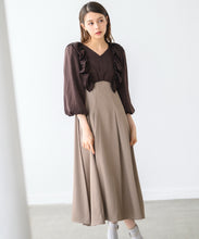 画像をギャラリービューアに読み込む, 【一部店舗限定アイテム】ラッフルコンビワンピース/MM437416