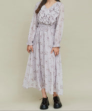 画像をギャラリービューアに読み込む, ボリュームフリルフラワープリントワンピース/TT437421