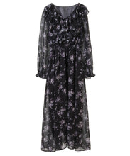 画像をギャラリービューアに読み込む, ボリュームフリルフラワープリントワンピース/TT437421