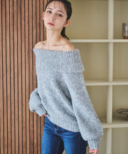 画像をギャラリービューアに読み込む, ざっくりオフショルニット/TT438307