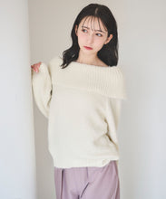 画像をギャラリービューアに読み込む, ざっくりオフショルニット/TT438307