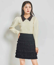 画像をギャラリービューアに読み込む, レオパードシャギーカラーニット/TT438309