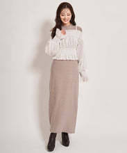 画像をギャラリービューアに読み込む, チュールレイヤードニットワンピース/TT437414