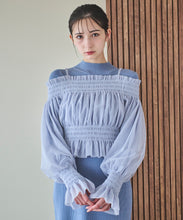 画像をギャラリービューアに読み込む, チュールレイヤードニットワンピース/TT437414