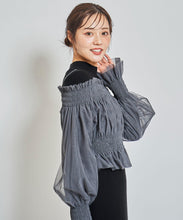 画像をギャラリービューアに読み込む, チュールレイヤードニットワンピース/TT437414